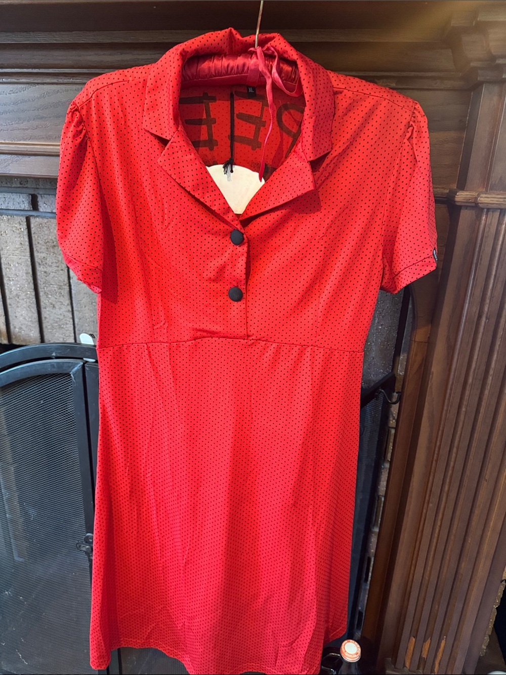 Sourpuss Red Polka Dot Midi Dress